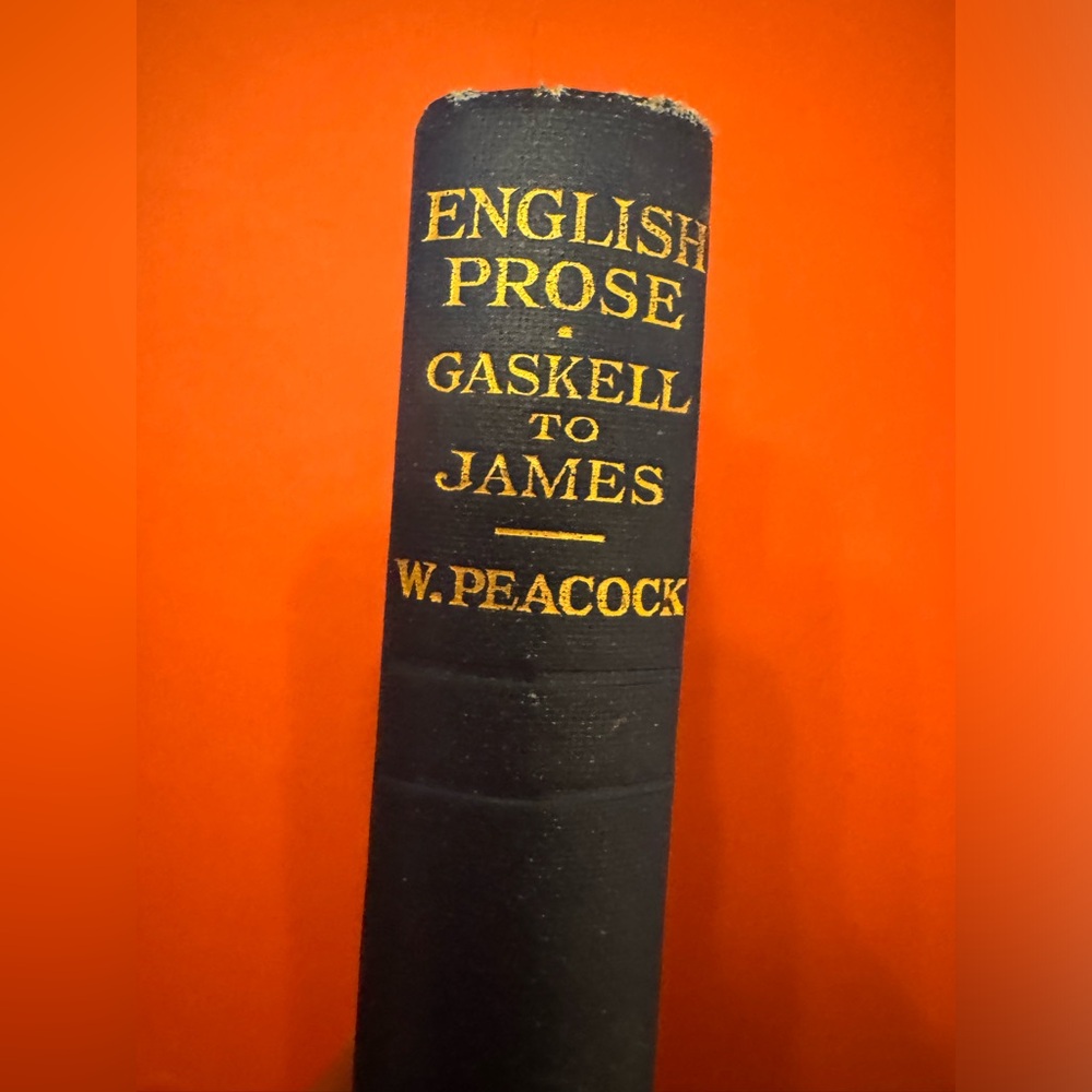 ANTIQUE BOOK English Prose